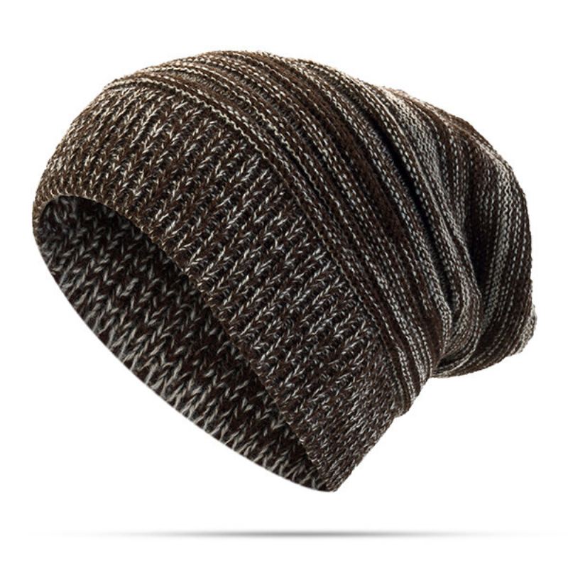 Dámská Jednobarevná Pletená Čepice Skullies Beanie Neformální Ochrana Sluchu Větruodolná Teplá Outdoorová