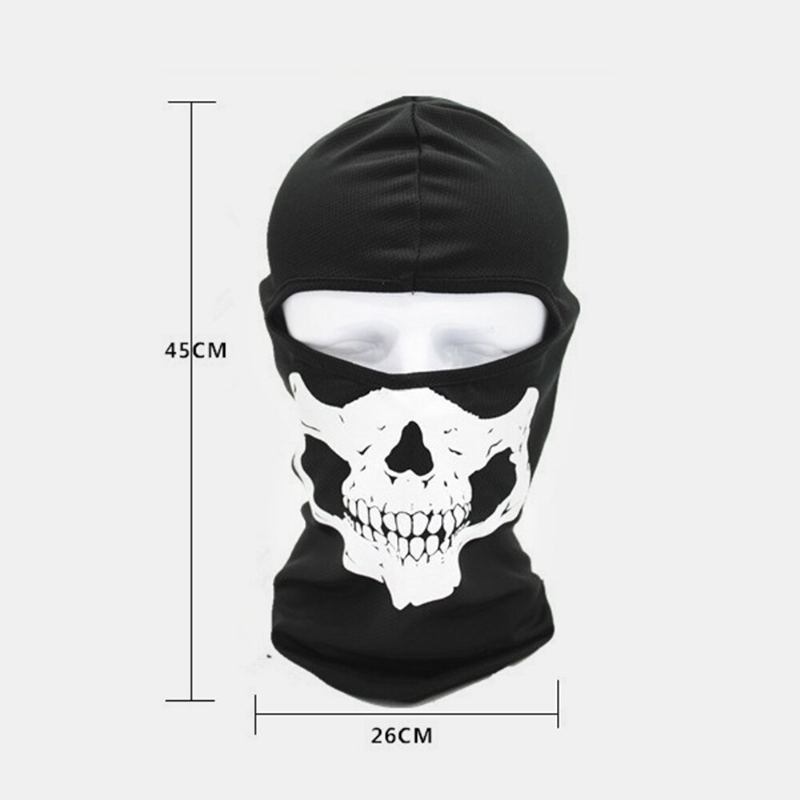 Halloweenská Venkovní Maska Se Vzorem Lebky Na Hlavu Cs