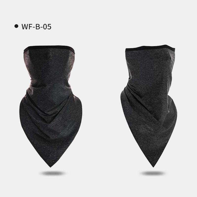 Ice Silk Triangle Scarf Summer Thin Turban Sunscreen Mask