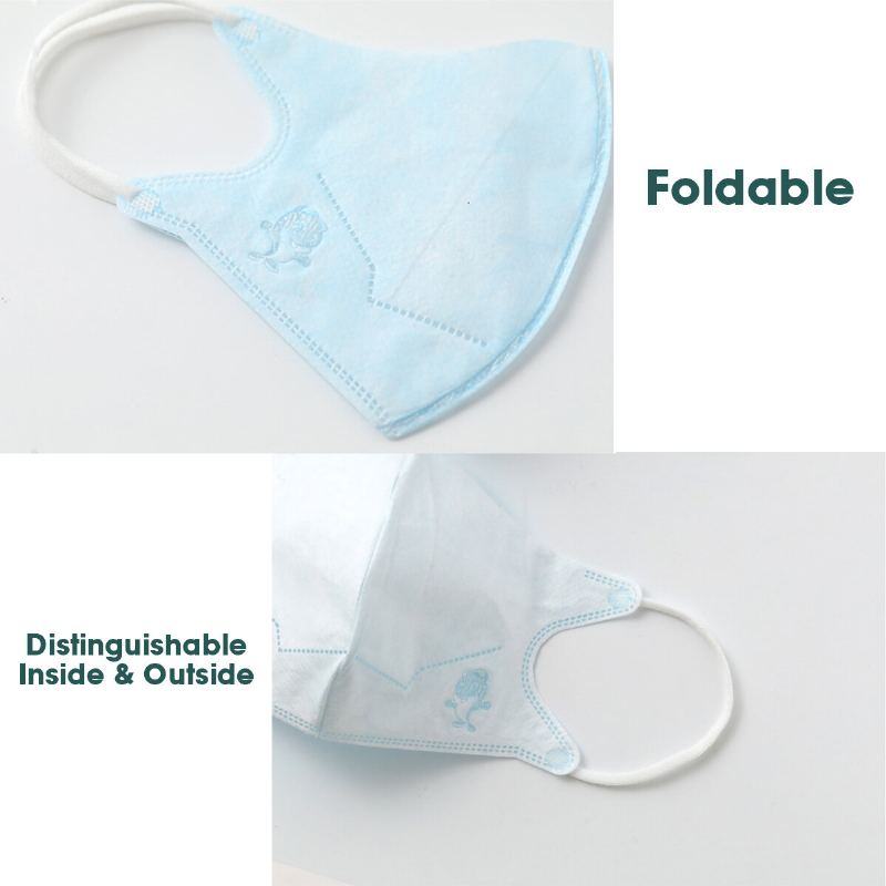 Jednorázová Dětská Maska Třívrstvá Ochranná Pm2.5 Meltblown Cloth 3d