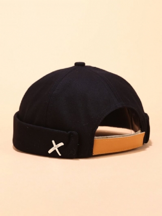 Pánské A Dámské Sailor Cap Rolled Cuff Retro Čepice Bez Okraje Beanie Skull Caps