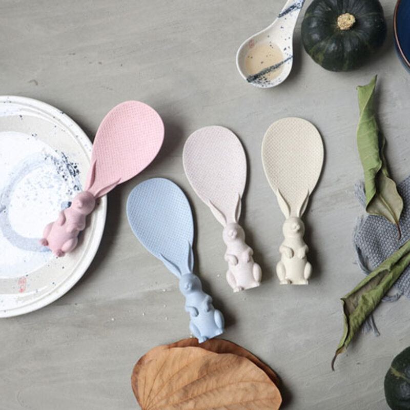 Peter Rabbit Shovel Lžíce Na Rýži Materiál Na Ochranu Životního Prostředí Kreativní Roztomilá Lžička Na Pro Králíka