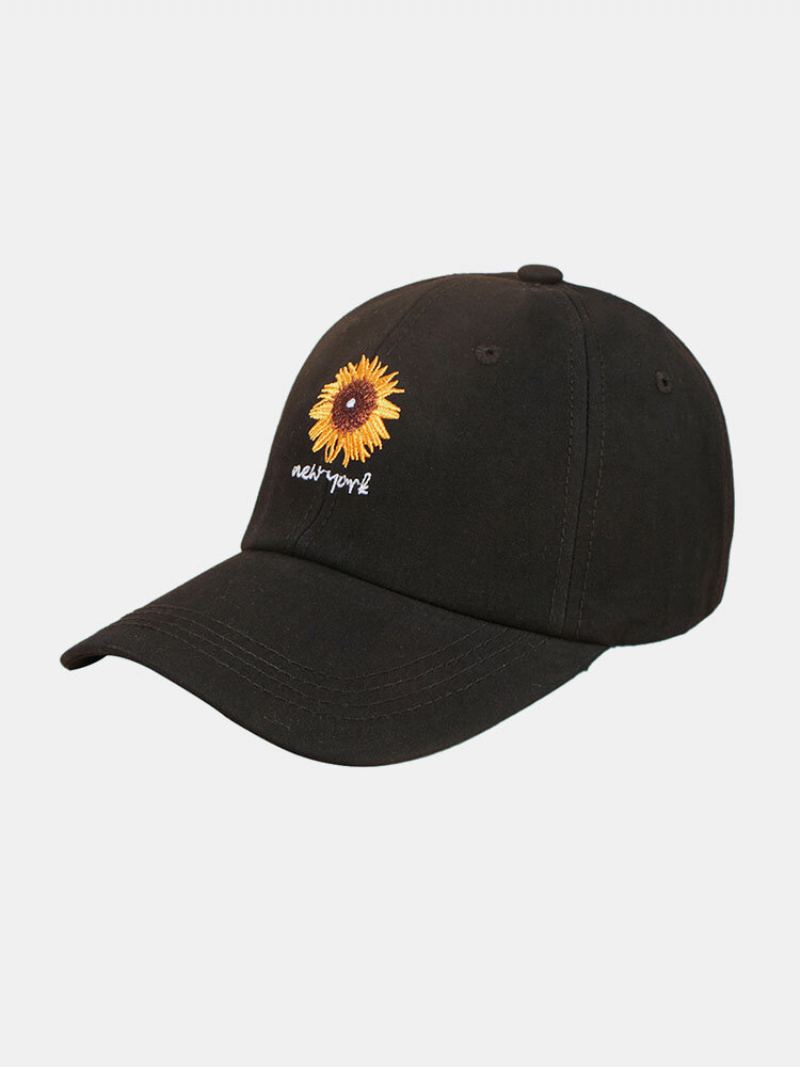 Unisex Bavlněné Jednobarevné Kšiltovky S Vyšívanými Písmeny Daisy