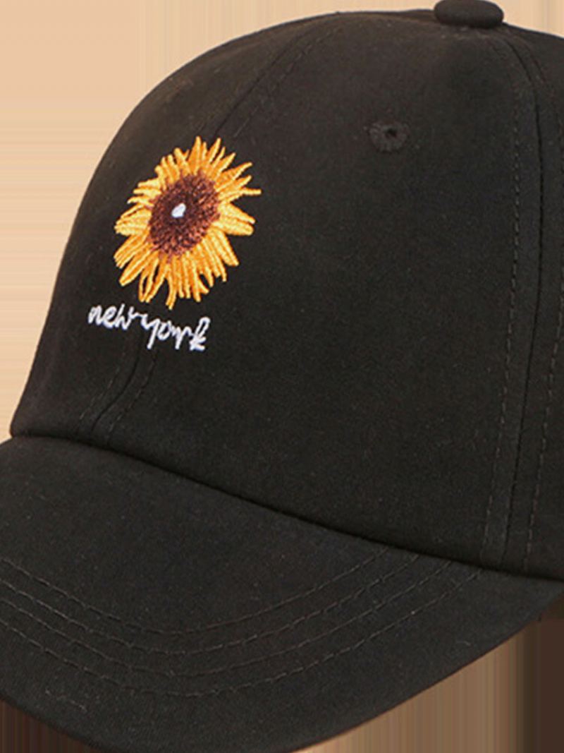 Unisex Bavlněné Jednobarevné Kšiltovky S Vyšívanými Písmeny Daisy