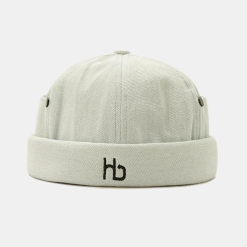 Unisex Čepice Bez Okraje Jednobarevné Vyšívací Lebka Hip Hop