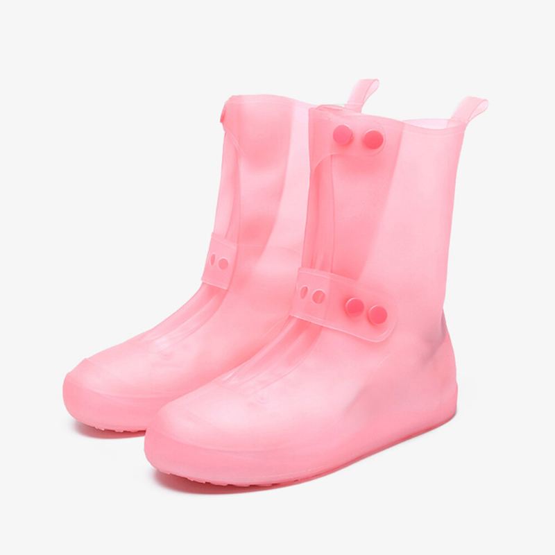 Unisex Tlusté Voděodolné Protiskluzové Boty S Průhledným Deštěm Ochranný Návlek Na Nohy