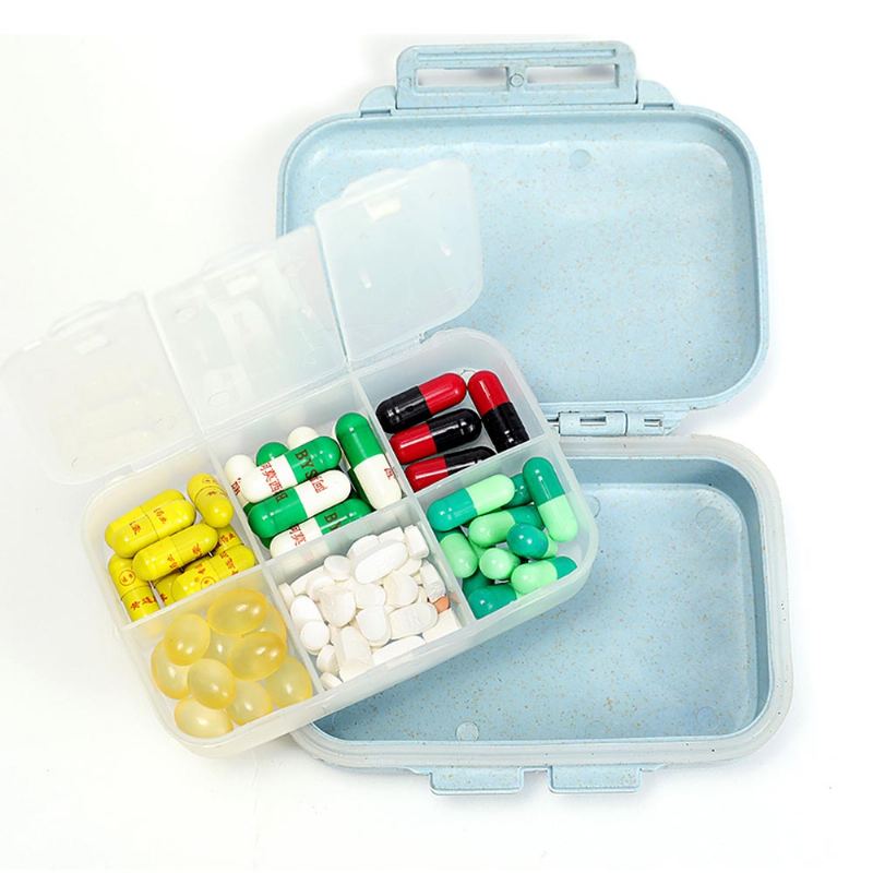 7 Denní Organizér Mini Krabička Na Pilulky Plastová Na Léky Na Prášky Vitamínové Tablety Nádobka Na Týdenní Na