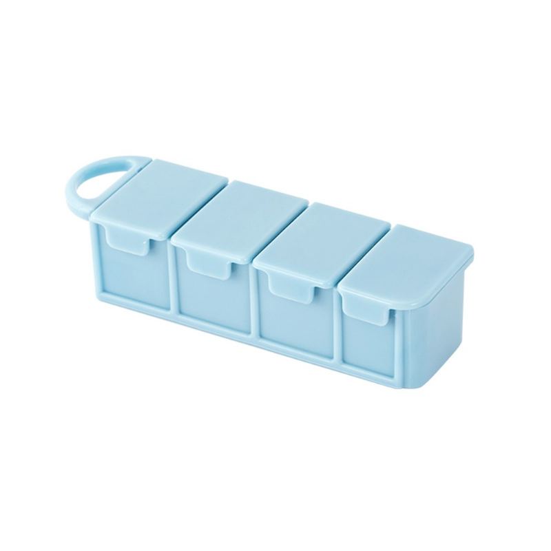 Mini Přenosná Cestovní Krabička Na Pilulky Se 4 Sloty Ideální Pro Ukládání Vitamínů Na