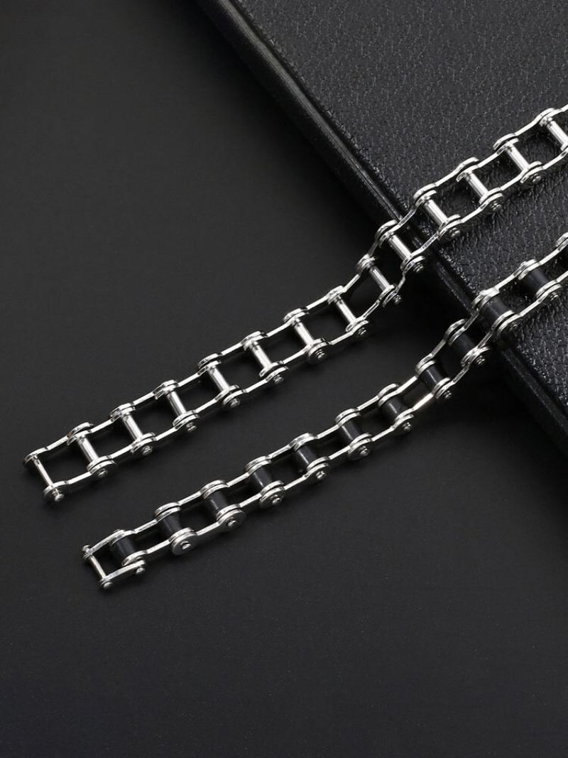 Trendy Náramek Z Nerezové Oceli Ve Tvaru Řetízku Na Kolo
