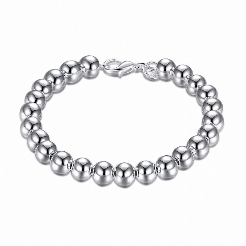 Yueyin Beads Náramek Silver Plated Jednoduchý Dámský