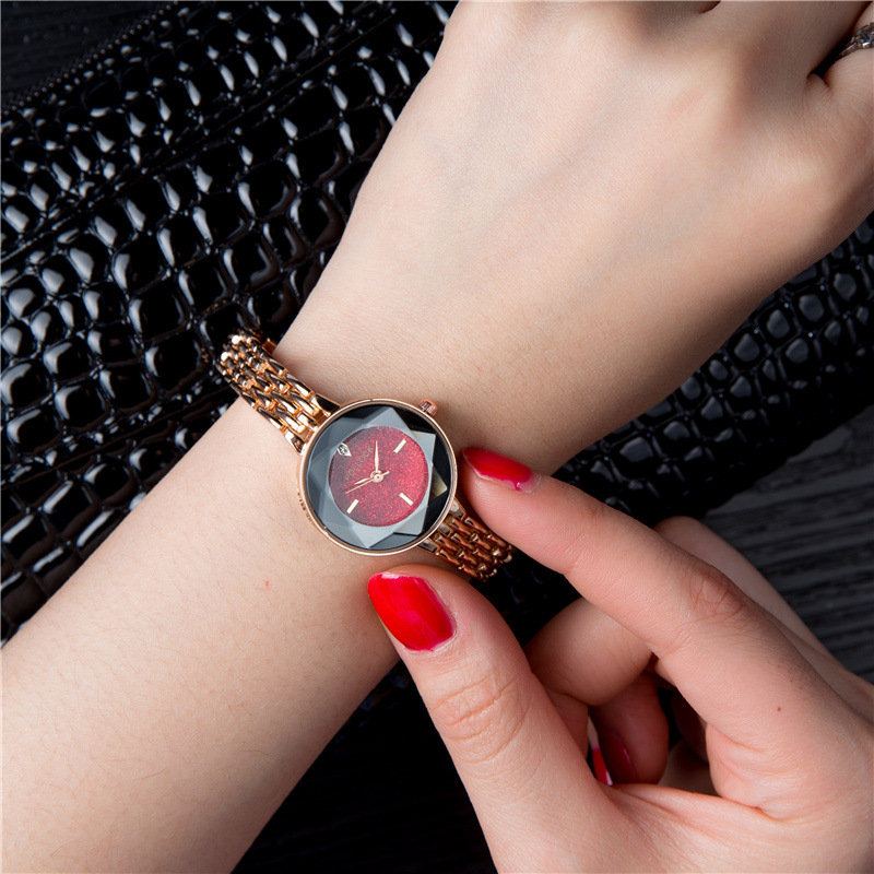 Módní Dámské Hodinky Trendy Růžové Zlaté Tenké Pásky S Barevným Ciferníkem Quartz Minimalistické Pro Ženy