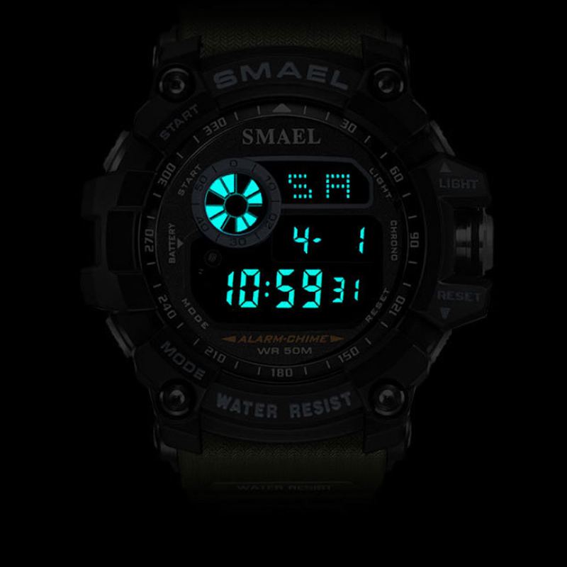 Pánské Digitální Sportovní Hodinky S Elektronickým Strojkem Resin Polymethyl Metakrylát Quartz