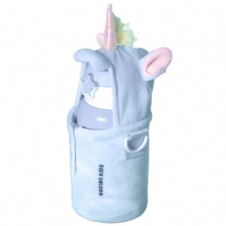 Dětský Hrnek 500 Ml 304 Nerezová Termoláhev S Popruhem Přes Rameno Unicorn Pro Udržení Tepla 6-12 Hodin