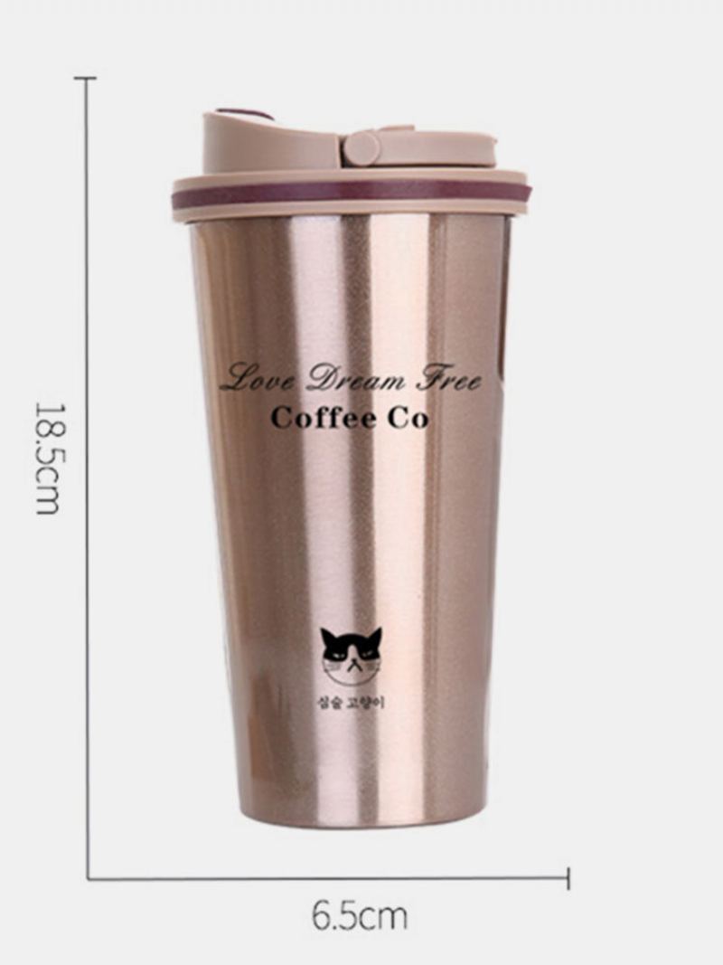 Non Happy Cat Nový Nerezový Vakuový Hrnek Business Gift Cup