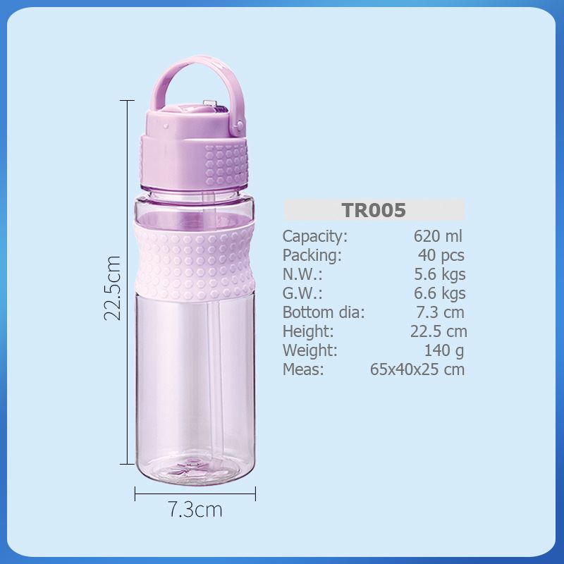 Tritan 750ml Sportovní Plastový Kelímek Na Vodu S Brčkem S Rukojetí Kachní Jazyk Sací Hubice Jezdecký Prostor