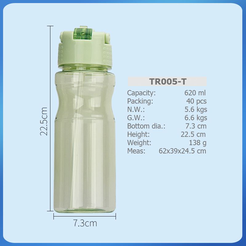 Tritan 750ml Sportovní Plastový Kelímek Na Vodu S Brčkem S Rukojetí Kachní Jazyk Sací Hubice Jezdecký Prostor