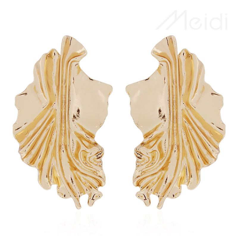Zlaté Náušnice Bohemian Earrings Indické Šperky Dámské Retro Big Circle E4672