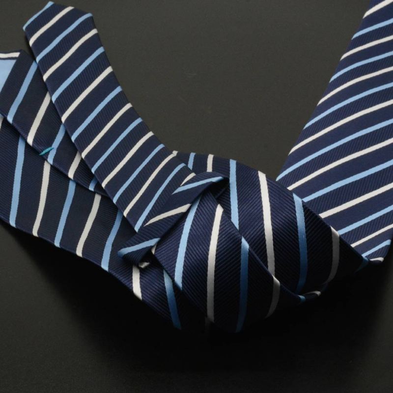 Pánská 8cm Obchodní Kravata Ručně Vyráběná S Jedinečným Proužkovým Vzorem Kravaty - Různé Styly