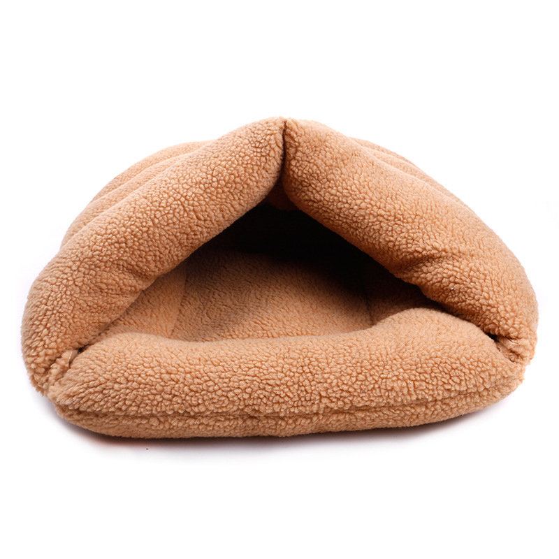 2 Barvy Shearling Velvet Pet Slipper Spací Pytel Chovatelská Stanice Pes Cat Cave Bed