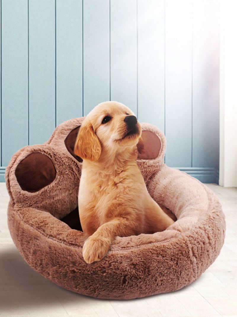 Bear Paw Winter Warm Soft Pet Pes Cat Kennel Pet Bed Mat