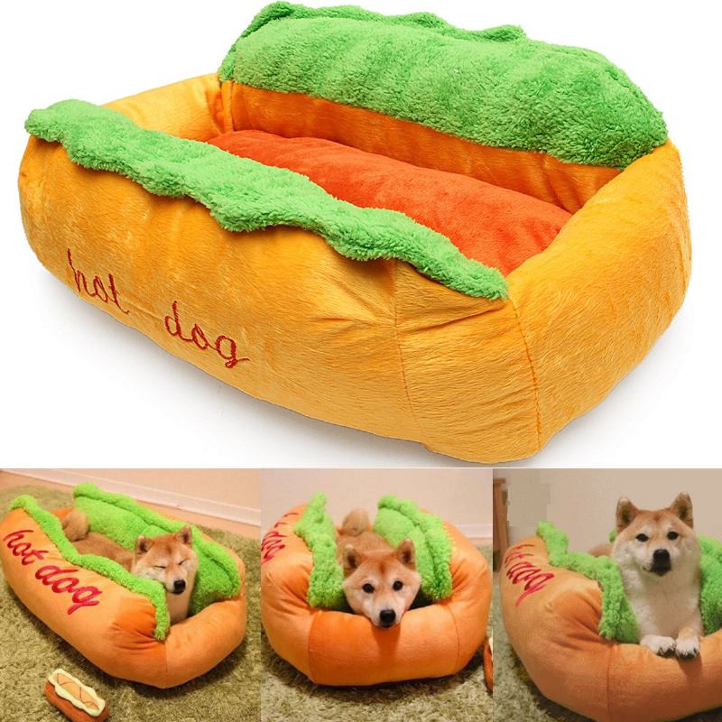 Pet Sandwich Bread Shape Bed Pad Puppy Resist Dirty And Bit Mat Simulation S L Size