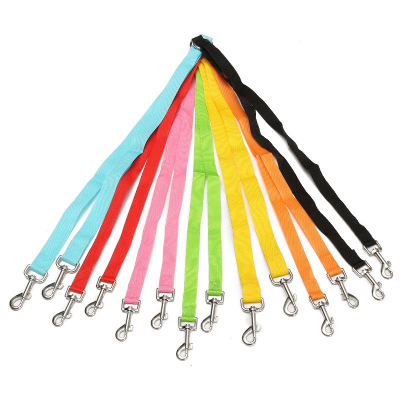 Polyesterová Duplexní Dvojitá Spojka Pro Psy Twin Lead 2 Way Two Pet Walking Vodítko Safety