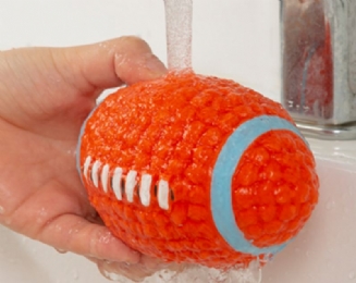 Psí Hračka Ve Stylu Latex Rugby Tenis Psí Kousání Cvrlikání Míček Pro Domácí Mazlíčky 1ks
