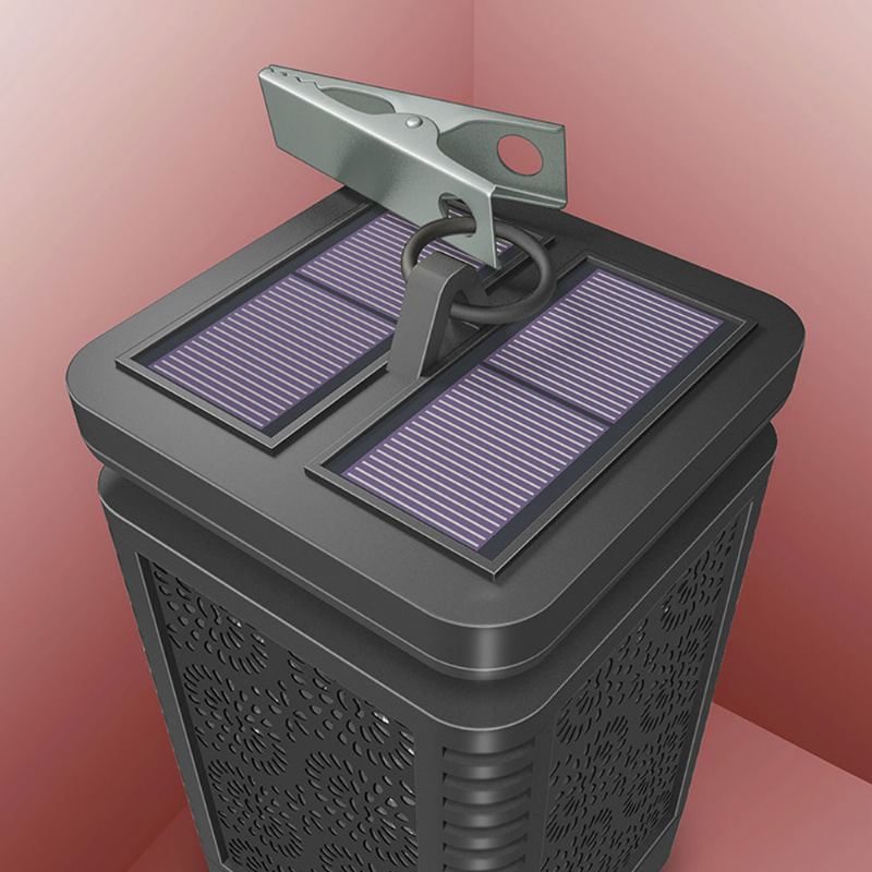 Delikátní Duté Světlo Se Simulovaným Plamenem Sluneční Energie Venkovní Dekorace Kempingové Vodotěsné S Klipem