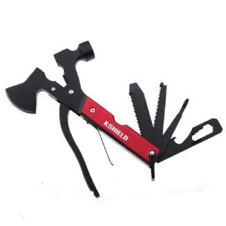 Multitool Camping Tool Nářadí Na Přežití Praktické Dárky 14 V 1 Z Nerezové Oceli Robustní Multifunkční Nástroj Se Sekerou Kladivo Nůž Pilka Šroubováky Otvírák Na Láhve Odolný