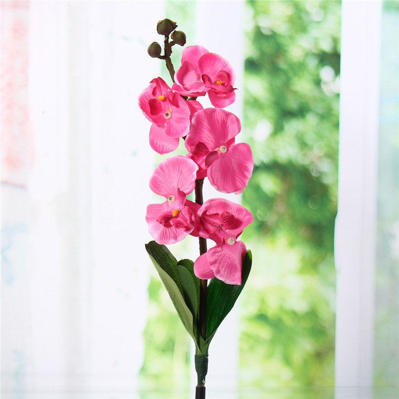 Solární Energie Phalaenopsis Zahradní Kůl Krajinná Lampa Butterfly Orchid Venkovní Osvětlení Dvora