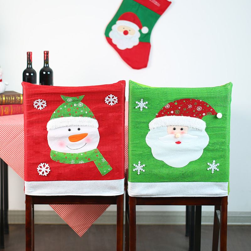 Santa Claus Potah Na Židli Manžel A Manželka Na Restaurace Hvězda Dekorace Hotelu Stolu A Židle