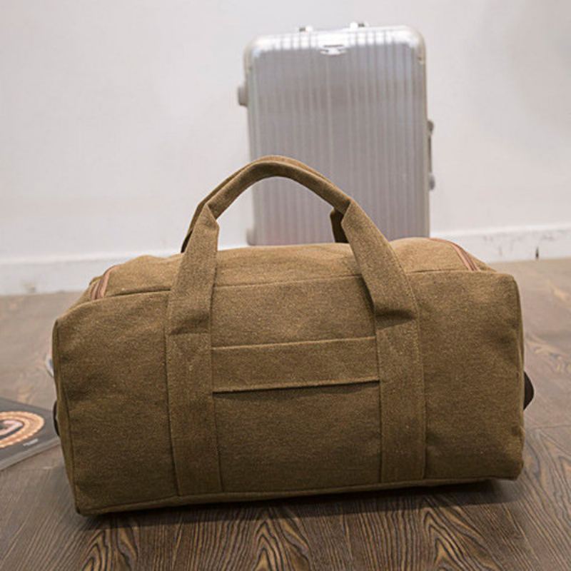 40l Velkokapacitní Cestovní Crossbody Taška Venkovní Plátěná Kabelka Na Dvojí Použití Pro Muže