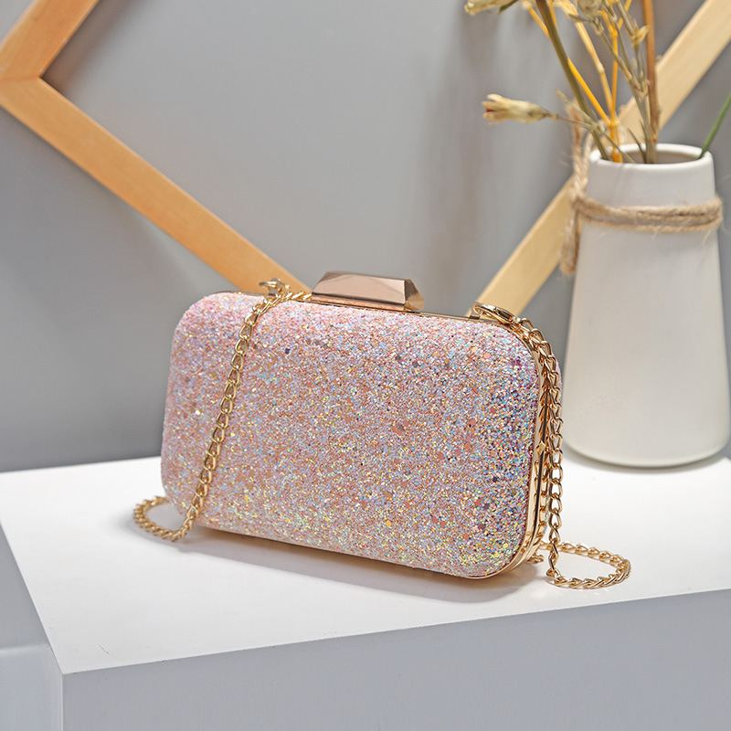 Čtvercový Řetízek Small Bag Clutch Korean Banquet Messenger Dinner Bag