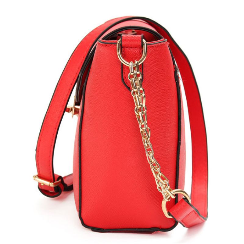 Dámská Elegantní Kabelka Taška Přes Rameno Pu Kůže Messenger Spin Lock Satchel Purse Tote
