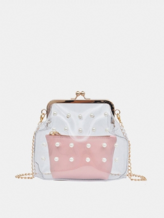 Dámská Kabelka Přes Rameno 2pcs Pvc Hasp Pearly Shell Crossbody