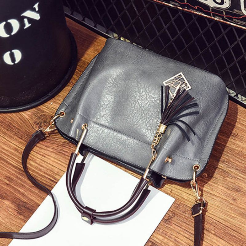 Dámská Kabelka Z Pu Kůže Vintage Crossbody