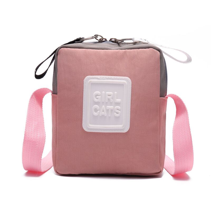 Dámské Nylonové Mini Crossbody Kabelky Hit Color Na Telefon