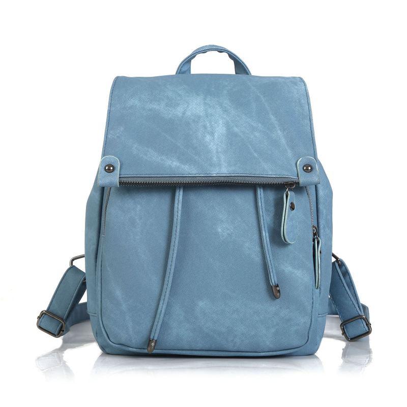 Dámský Kožený Batoh Pu Leather Bag Kabelky Přes Rameno