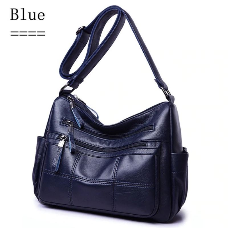 Hot Soft Leather Bolsa Luxusní Dámské Kabelky Crossbody Pro Ženy Tašky Přes Rameno Thread Sac A Main Femme