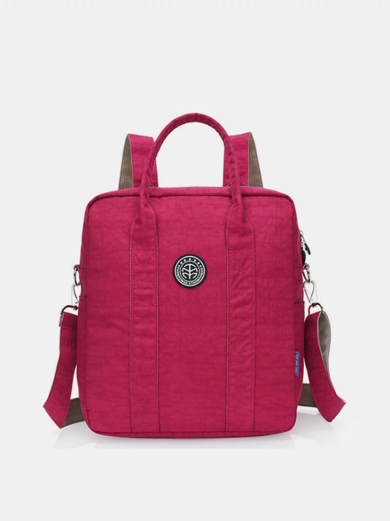 Jinqiaoer Women Nylon Satchel Bag Batoh Studentský Crossbody Bag