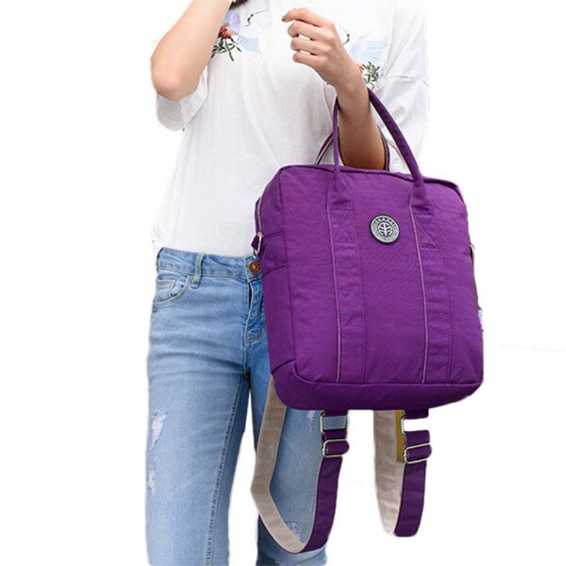 Jinqiaoer Women Nylon Satchel Bag Batoh Studentský Crossbody Bag