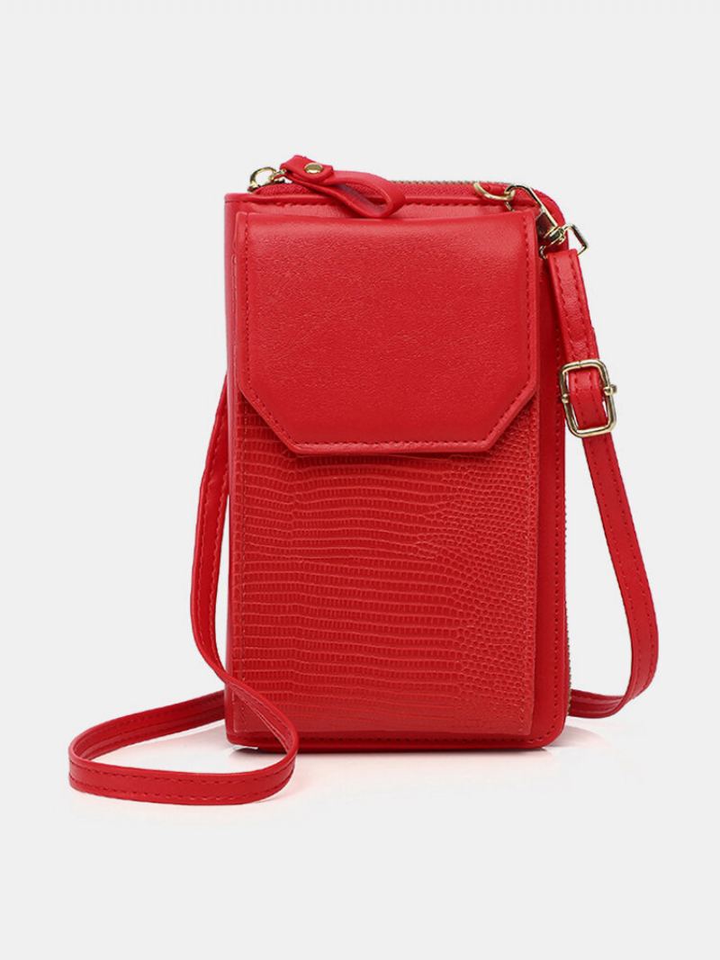 Joseko Dámský Hadí Potisk Pu Móda Z Umělé Kůže Ležérní Všestranná Crossbody Kabelka Taška Na Telefon