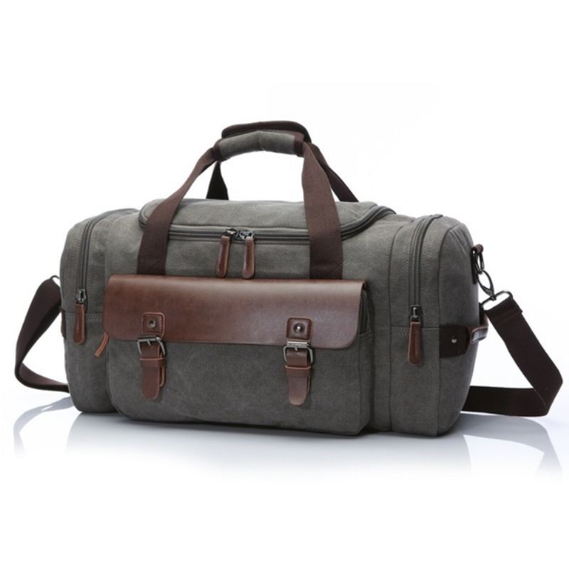 Kožená Cestovní Taška Luggage Bag Weekend Bag Kabelka Přes Rameno Velká Kapacita