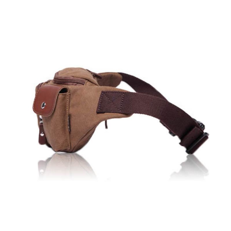 Muži Business Casual Canvas Multifunkční Přenosné Crossbody Kabelky Taška Do Pasu