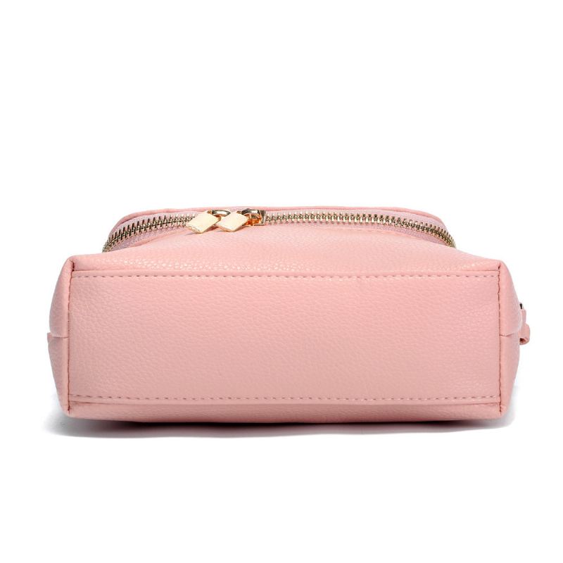 Neformální Candy Color Pu Kožené 5.5palcové Kabelky Na Telefon Crossbody Tašky Přes Rameno Pro Ženy