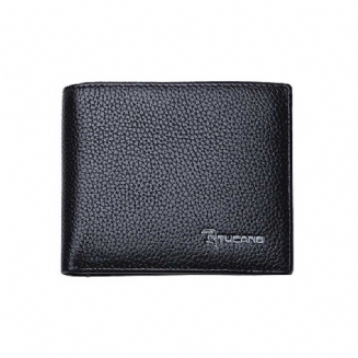 Pánská Tenká Elegantní Ležérní Peněženka Na Bifold S Kapsami Na Kreditní Karty Kompaktní Z Hovězí Kůže