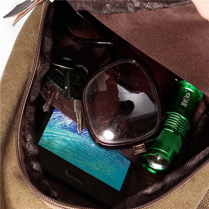 Pánská Vojenská Plátěná Crossbody Taška Cestovní Turistická Přes Rameno