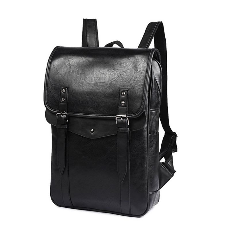 Pánský Pu Leather Britský Styl Retro Voděodolný Batoh