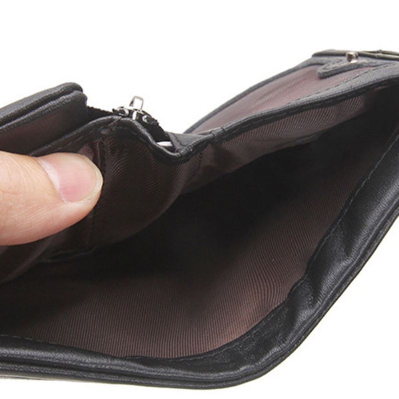 Peněženka Z Pravé Kůže S Odnímatelnou Kapsičkou Na Mince Retro Taška Na Pro Volný Čas Pro Muže