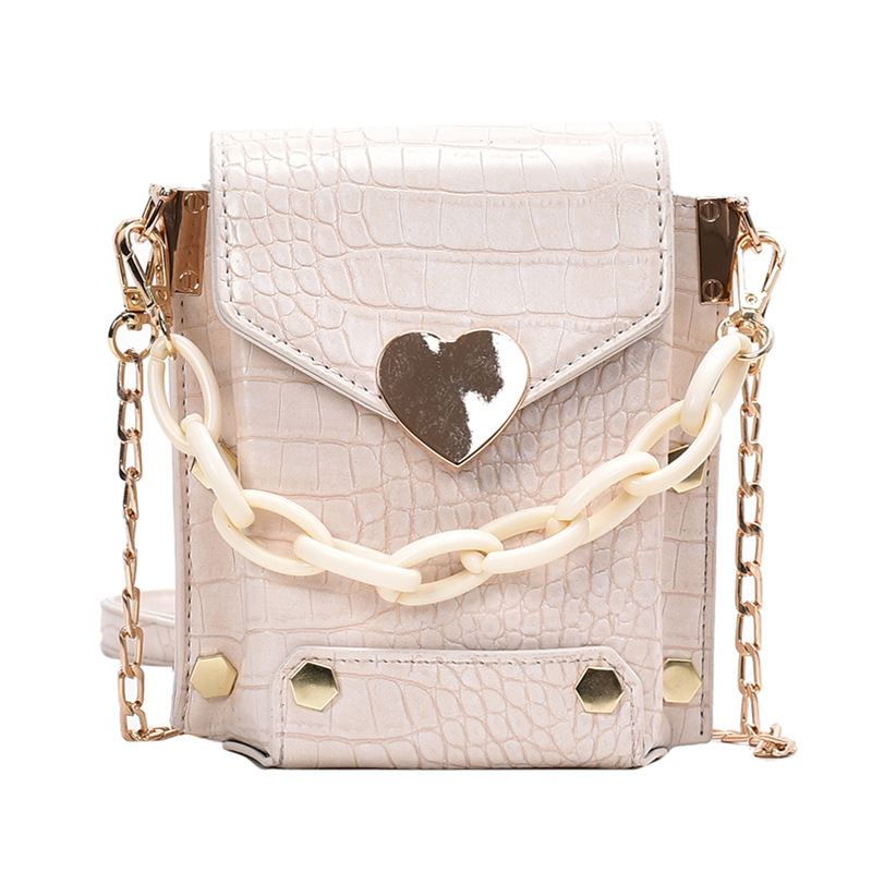 Personalizovaná Kabelka Chain Crossbody Crocodile Pattern Malá Čtvercová Na Jedno Rameno Pro Ženy